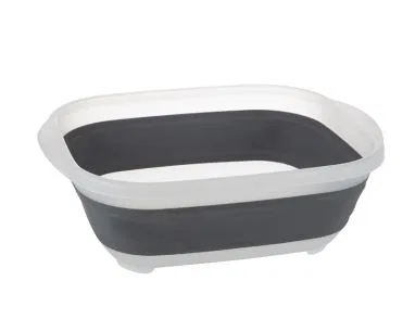 CDT-2GY – PROGRESS INT Dish Pan, Large 10 Quart Capacity Collapses To 1/3 of Its Original Size Gray Plastic